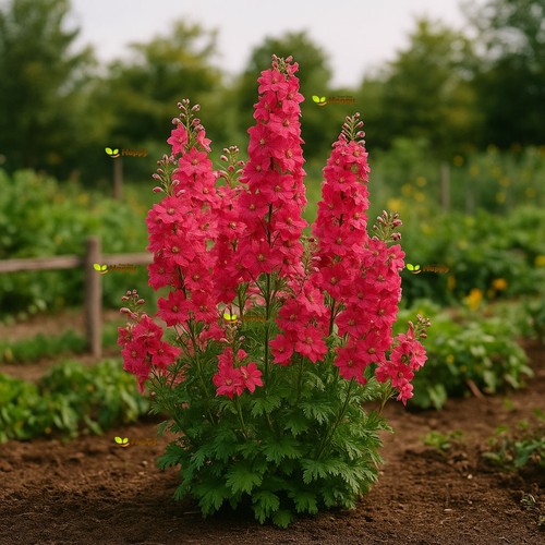 Larkspur carmine king - larkspur,