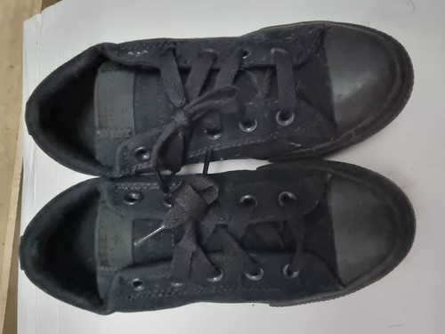 Black converse plimsolls - black,