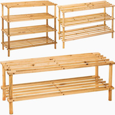 2 3 4 Tier Wooden Shoe Rack