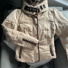 Zara Jacket M- With Fur Collar And Hidden Hood