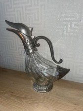 VINTAGE SILVER PLATED & GLASS
