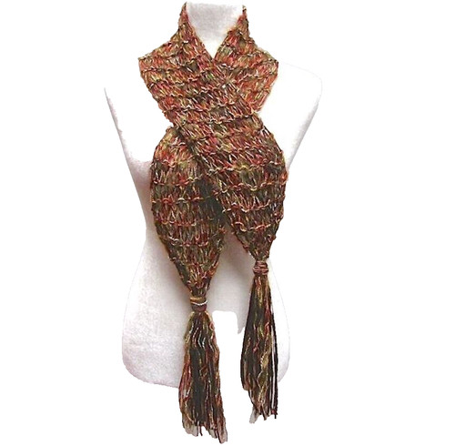 Ribbon yarn fashion scarf - fashion,