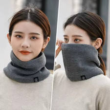 Women Men Knitted Snood Scarf