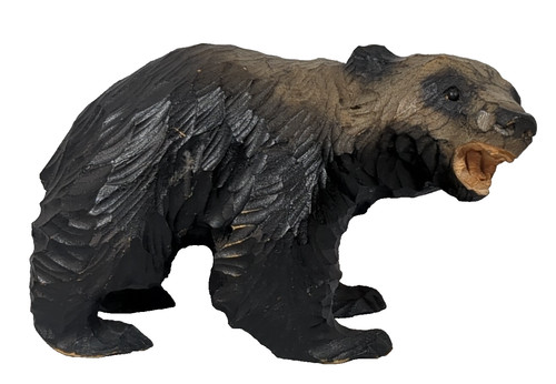 Black forest bear figure - black,