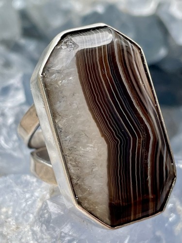 Large brutalist solid silver - large,