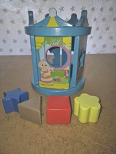 In The Night Garden Wooden  Shape Sorter. Missing 1 Circle Block. Kids Toys.