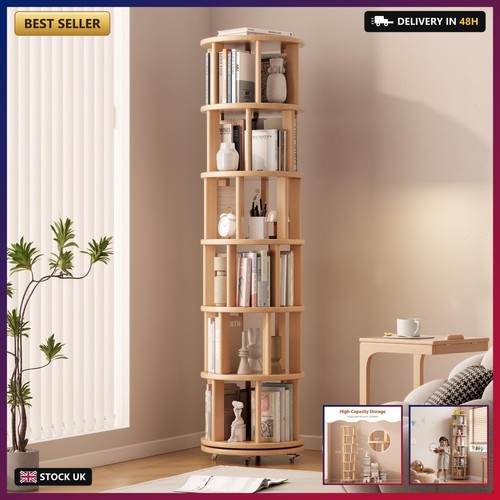 Tier rotating bookshelf - rotating, bookshelf,