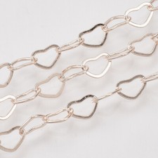 Heart Shape Chain 5mm x 3.5mm