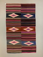 Vintage Turkish Kilim 270x160 cm wool kelim rug Large Purple, Pink, Black