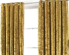 Crushed Velvet Curtains. 54
