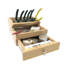 Wooden Tool Storage Rack