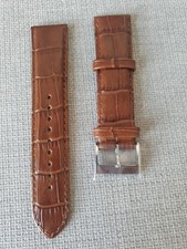 Accurist Crocodile Leather Watch Strap 22mm Brown Brand New Never Used
