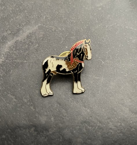 Vintage shire horse pin - horse,