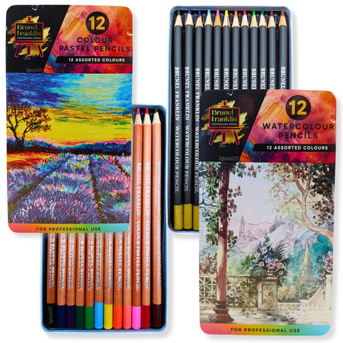 Watercolour pastel pencils - pastel,