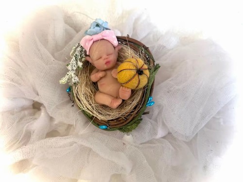 Polymer clay baby - polymer,