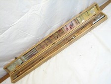 Antique Split Bamboo Fly Fishing Rod 8' w/Box Lures Trout Japan 