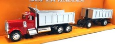 Welly 1/32 Scale Diecast 39944-2G - Peterbilt 379 Tipper And Trailer 