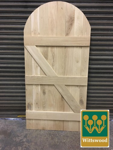 Solid oak curved top - oak,