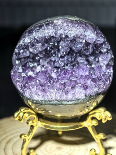 68mm natural amethyst geode - 68mm,