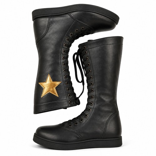 Handmade black leather - black,