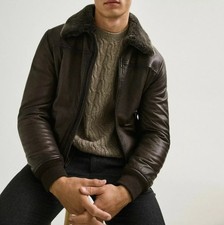 MASSIMO DUTTI BROWN Leather