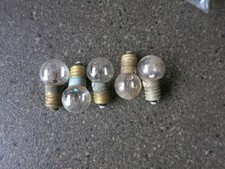 5 x Clear 24v 3/8 Screw Bulbs