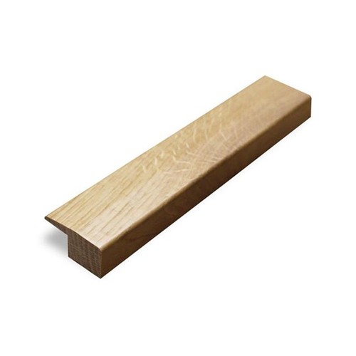 Solid oak 18mm section end - solid, l