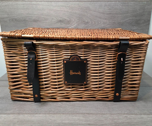 Large harrods wicker - harrods, hamper