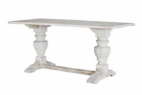 Limed oak baluster support - limed,