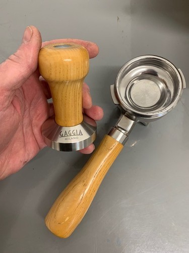 Gaggia classic coffee - coffee, tamper