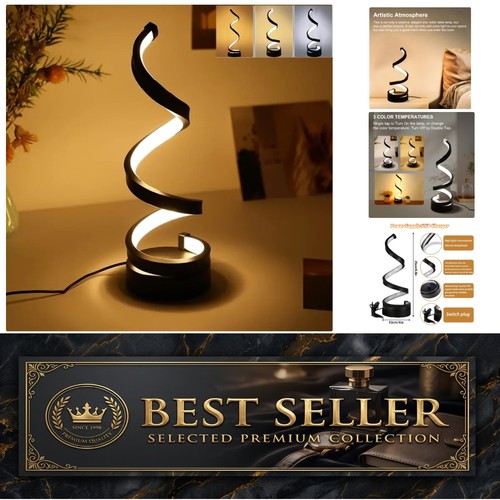 Elegant spiral led table - table, lamp