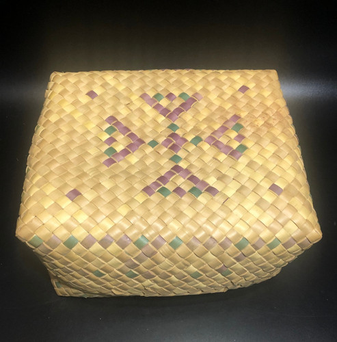 Handwoven palm leaf storage - palm,