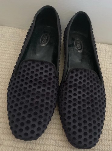 Tods women loafer shoes blue - women's,