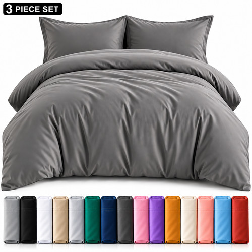 Plain dyed duvet cover set - cover,