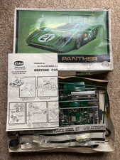 A vintage Grip plastic motorised model Bertone Panther Car kit -Started-See Text