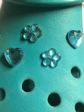 4 Aqua Turquoise Crystal Gem