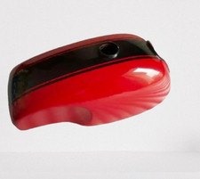SUITABLE FOR Triumph Norton Lyta Ajs Custom Cafe Racer Petrol Tank Cherry&Black