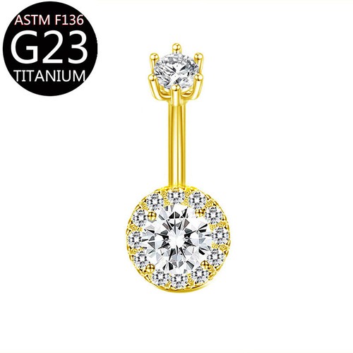 Titanium belly navel button - navel,