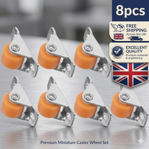 Fixed caster wheels mini - 8x,