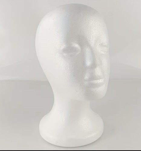 Polystyrene mannequin head - mannequin,