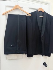 DAKS Black 2 Piece Tuxedo Suit