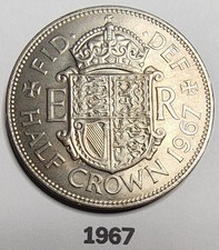1967 half crown elizabeth ii - crown,,