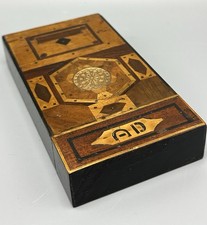 Treen Parquetry Box Antique