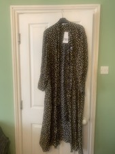 Zara Maxi Shirt Dress XL Blue