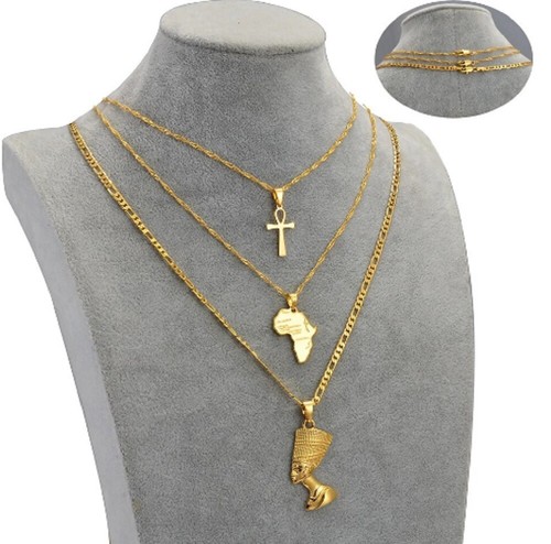 Nefertiti ankh africa map - ankh,