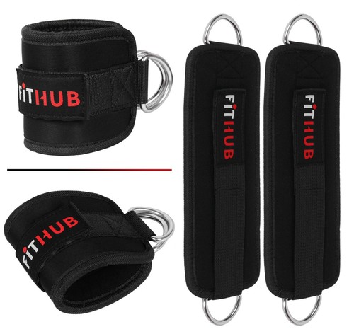 Ankle strap gym - twin, d-ring