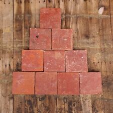 Reclaimed Victorian Red 6"  Quarry Tiles Made By The Metallic Tile Co.