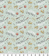 FS635_26 Harry Potter – Seeker in Training Sage Crafting Cotton Fabric Material