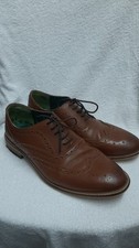  LAMBRETTA SCOTTISH BROGUE 2017 BROWN LEATHER MEN'S SHOES SIZE UK8 CG F18