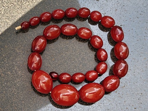 Old cherry amber bakelite - old,